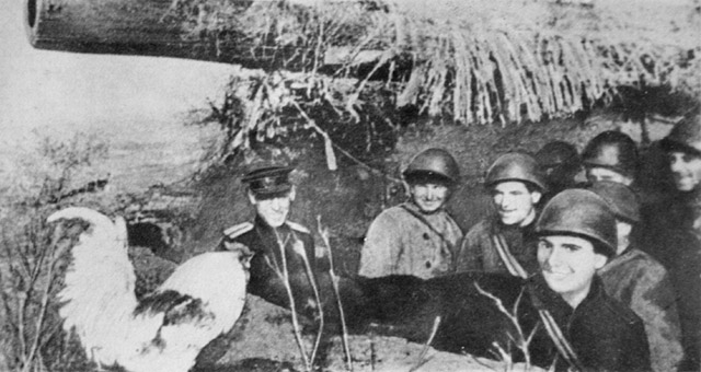 743-я батарея на огневой позиции 743-я батарея на огневой позиции