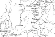 Чертёж № 1. Центральная и южная часть Балтийского моря