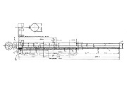 Чертёж 1. Ствол скреплёной до дула 120-мм пушки в 45 кал. с замком Канэ.